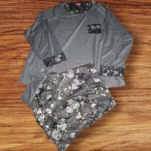 Izaac Mizrahi Floral Womens Pajama Set..3x( Runs small)